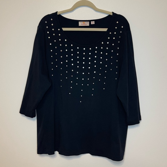 Quacker Factory Rhinestone Top - Picture 8 of 8